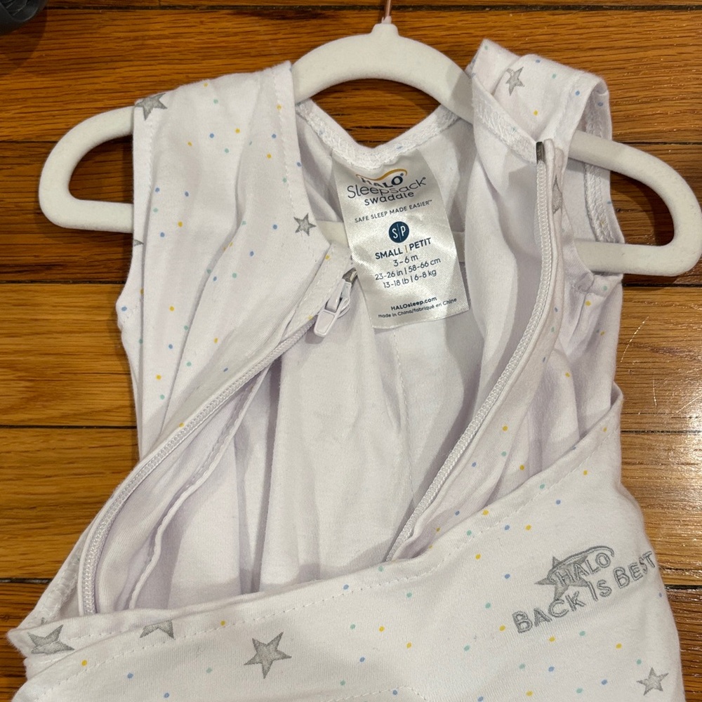 Halo sleep sack - White Baby Swaddle with Stars